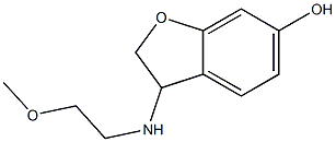 3-[(2-methoxyethyl)amino]-2,3-dihydro-1-benzofuran-6-ol 구조식 이미지