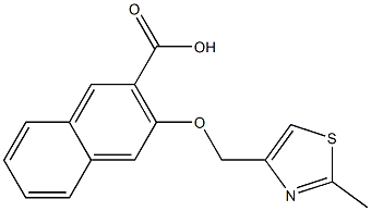 3-[(2-methyl-1,3-thiazol-4-yl)methoxy]naphthalene-2-carboxylic acid Structure