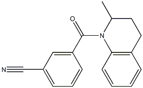 3-[(2-methyl-3,4-dihydroquinolin-1(2H)-yl)carbonyl]benzonitrile Structure