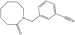 3-[(2-oxoazocan-1-yl)methyl]benzonitrile 구조식 이미지