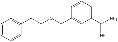 3-[(2-phenylethoxy)methyl]benzene-1-carboximidamide 구조식 이미지