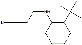 3-[(2-tert-butylcyclohexyl)amino]propanenitrile 구조식 이미지