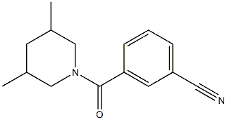 3-[(3,5-dimethylpiperidin-1-yl)carbonyl]benzonitrile Structure