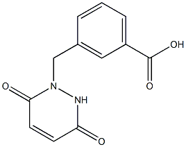 3-[(3,6-dioxo-3,6-dihydropyridazin-1(2H)-yl)methyl]benzoic acid Structure