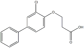 3-[(3-chloro-1,1'-biphenyl-4-yl)oxy]propanoic acid Structure