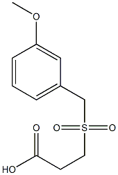 3-[(3-methoxybenzyl)sulfonyl]propanoic acid Structure