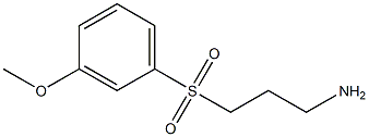 3-[(3-methoxyphenyl)sulfonyl]propan-1-amine Structure