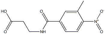3-[(3-methyl-4-nitrophenyl)formamido]propanoic acid Structure
