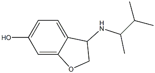 3-[(3-methylbutan-2-yl)amino]-2,3-dihydro-1-benzofuran-6-ol Structure