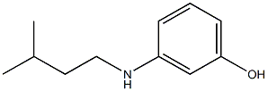 3-[(3-methylbutyl)amino]phenol Structure