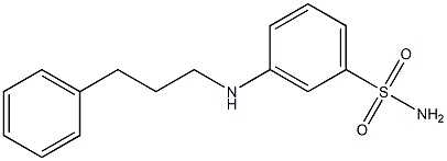 3-[(3-phenylpropyl)amino]benzene-1-sulfonamide Structure