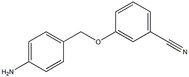 3-[(4-aminophenyl)methoxy]benzonitrile Structure