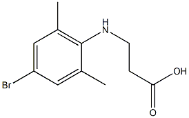 3-[(4-bromo-2,6-dimethylphenyl)amino]propanoic acid Structure