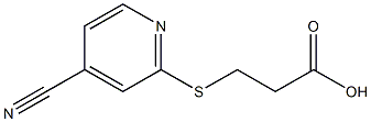 3-[(4-cyanopyridin-2-yl)thio]propanoic acid Structure