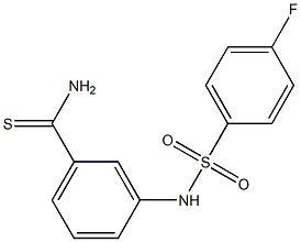 3-[(4-fluorobenzene)sulfonamido]benzene-1-carbothioamide Structure