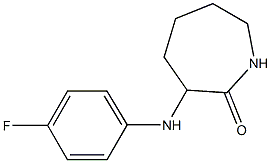 3-[(4-fluorophenyl)amino]azepan-2-one Structure