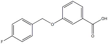 3-[(4-fluorophenyl)methoxy]benzoic acid Structure