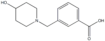 3-[(4-hydroxypiperidin-1-yl)methyl]benzoic acid 구조식 이미지
