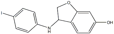 3-[(4-iodophenyl)amino]-2,3-dihydro-1-benzofuran-6-ol 구조식 이미지