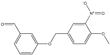 3-[(4-methoxy-3-nitrophenyl)methoxy]benzaldehyde 구조식 이미지