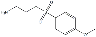 3-[(4-methoxyphenyl)sulfonyl]propan-1-amine 구조식 이미지