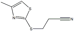 3-[(4-methyl-1,3-thiazol-2-yl)sulfanyl]propanenitrile 구조식 이미지