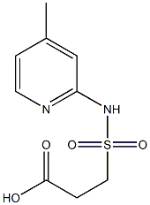 3-[(4-methylpyridin-2-yl)sulfamoyl]propanoic acid Structure