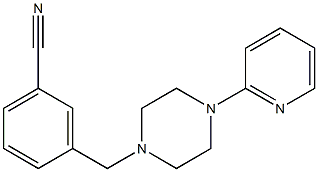 3-[(4-pyridin-2-ylpiperazin-1-yl)methyl]benzonitrile Structure