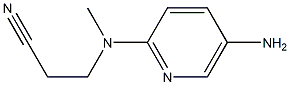 3-[(5-aminopyridin-2-yl)(methyl)amino]propanenitrile Structure