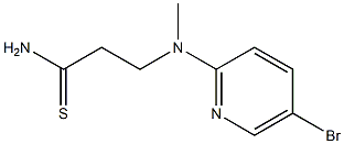 3-[(5-bromopyridin-2-yl)(methyl)amino]propanethioamide Structure