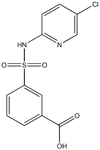 3-[(5-chloropyridin-2-yl)sulfamoyl]benzoic acid 구조식 이미지