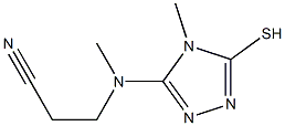 3-[(5-mercapto-4-methyl-4H-1,2,4-triazol-3-yl)(methyl)amino]propanenitrile Structure