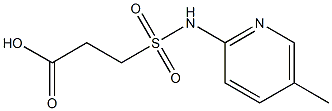 3-[(5-methylpyridin-2-yl)sulfamoyl]propanoic acid Structure