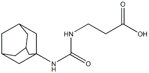 3-[(adamantan-1-ylcarbamoyl)amino]propanoic acid Structure