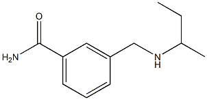 3-[(butan-2-ylamino)methyl]benzamide Structure