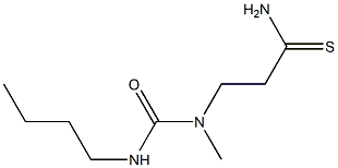 3-[(butylcarbamoyl)(methyl)amino]propanethioamide 구조식 이미지