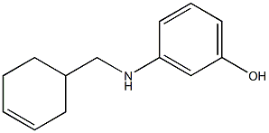 3-[(cyclohex-3-en-1-ylmethyl)amino]phenol Structure