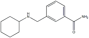 3-[(cyclohexylamino)methyl]benzamide Structure