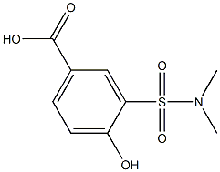 3-[(dimethylamino)sulfonyl]-4-hydroxybenzoic acid Structure