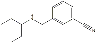 3-[(pentan-3-ylamino)methyl]benzonitrile 구조식 이미지