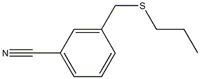 3-[(propylsulfanyl)methyl]benzonitrile 구조식 이미지