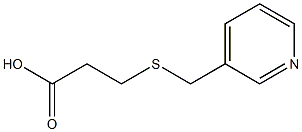 3-[(pyridin-3-ylmethyl)thio]propanoic acid Structure