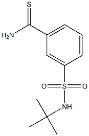 3-[(tert-butylamino)sulfonyl]benzenecarbothioamide Structure