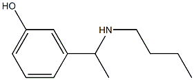 3-[1-(butylamino)ethyl]phenol 구조식 이미지