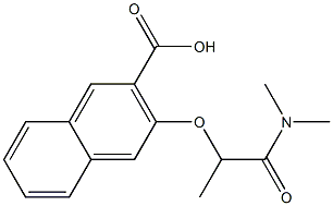 3-[1-(dimethylcarbamoyl)ethoxy]naphthalene-2-carboxylic acid Structure