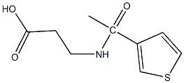 3-[1-(thiophen-3-yl)acetamido]propanoic acid 구조식 이미지