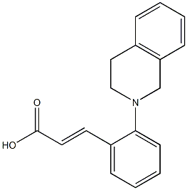 3-[2-(1,2,3,4-tetrahydroisoquinolin-2-yl)phenyl]prop-2-enoic acid 구조식 이미지