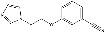 3-[2-(1H-imidazol-1-yl)ethoxy]benzonitrile 구조식 이미지