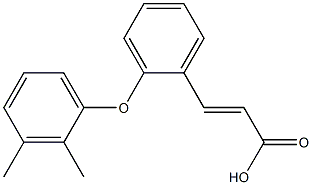 3-[2-(2,3-dimethylphenoxy)phenyl]prop-2-enoic acid 구조식 이미지