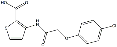 3-[2-(4-chlorophenoxy)acetamido]thiophene-2-carboxylic acid Structure